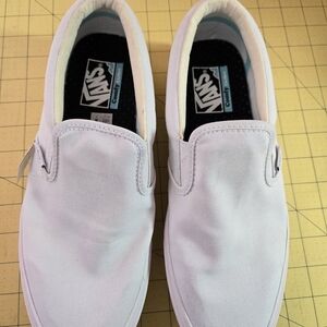 Vans Classic Slip Ons Leather Shoe Unisex Size Men 9 Women 10 1/2